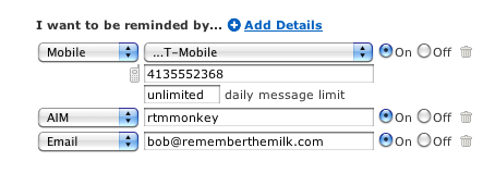Reminder methods