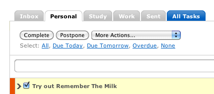 Task actions
