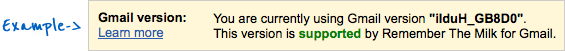 Gmail version