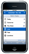iPhone screenshot