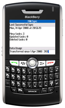 MilkSync for BlackBerry