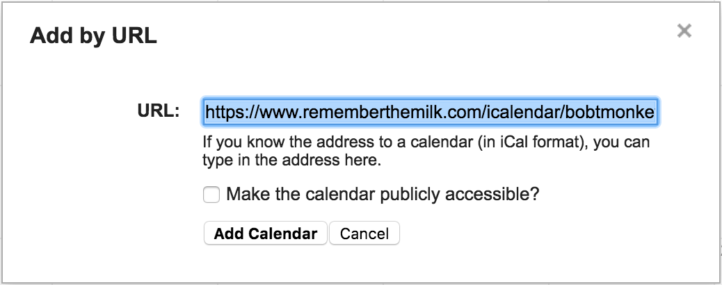 Remember The Milk - Help › Google Calendar